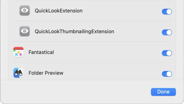 Mac user previewing files with Quick Look in Finder on a laptop screen