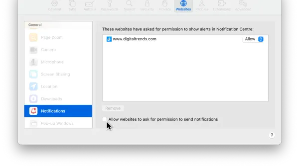How to turn off website notifications in Safari on Mac and iPhone screen