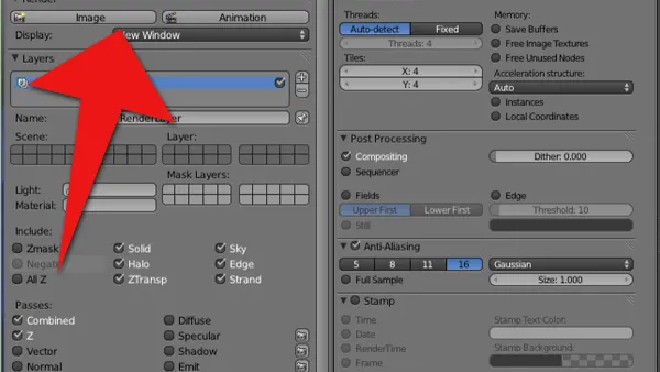 How to best render settings in Blender on Mac displayed on a MacBook Pro screen