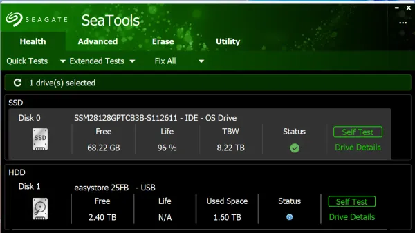 MacBook screen displaying how to check SSD health in Disk Utility
