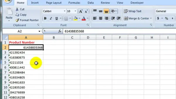 Screen displaying how to convert Numbers to Excel format in Numbers on a laptop