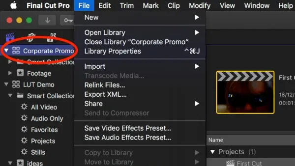 How to delete render files in Final Cut Pro shown on laptop screen during video editing