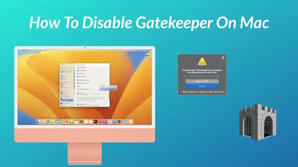 Mac Terminal screen displaying how to disable Gatekeeper in Mac Terminal command