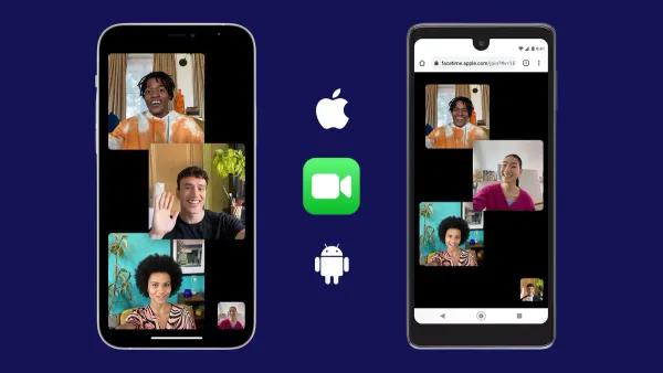 User making a FaceTime call on Mac with Android users using FaceTime on Mac