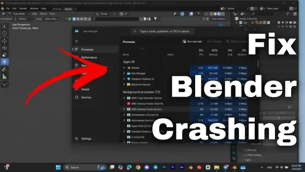 How to fix Blender crashing on Mac with troubleshooting steps on a Mac laptop