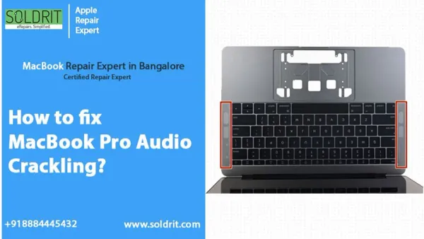 MacBook Pro M1 Pro speaker crackling issue being troubleshooted on a laptop