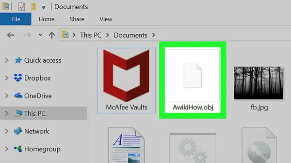 MacBook displaying a 3D model with instructions on how to open.OBJ file on Mac