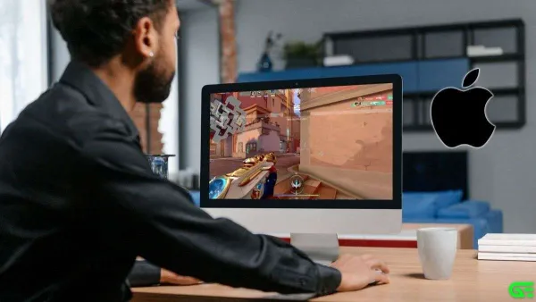 iMac M4 displaying Valorant gameplay with gaming peripherals