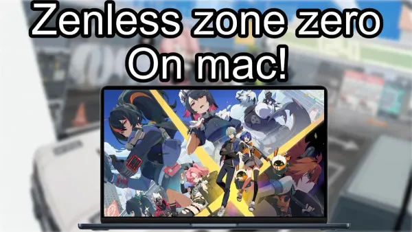 iMac M4 running or attempting to run Zenless Zone Zero game on screen