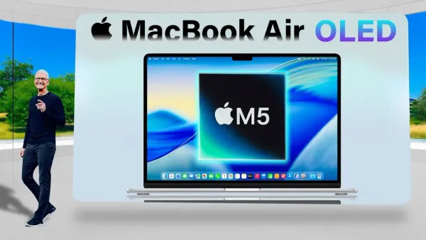 MacBook Air 15 inch M5 release date shown on laptop screen with keyboard