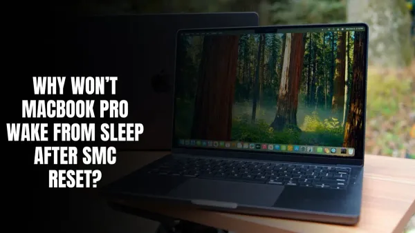 MacBook Pro M1 Pro sleep wake issues shown on laptop waking from sleep