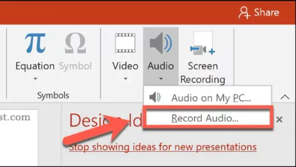 How to record voiceover in PowerPoint on Mac with microphone and laptop