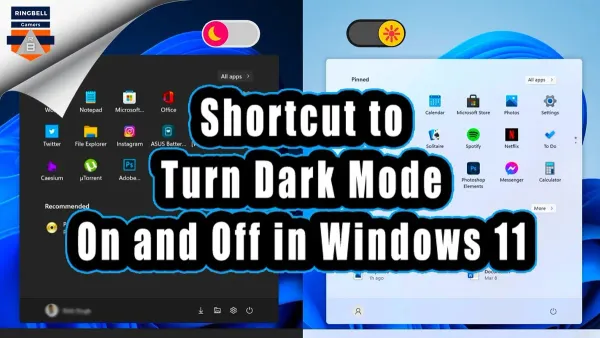 Person toggling dark mode with a shortcut in Shortcuts app on iPhone