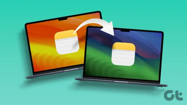 How to transfer notes from Android to Mac in Notes app on phone and laptop screens