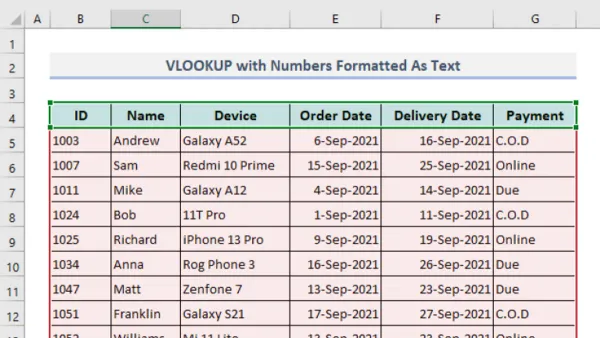 Using VLOOKUP in Numbers spreadsheet on a laptop to find data efficiently